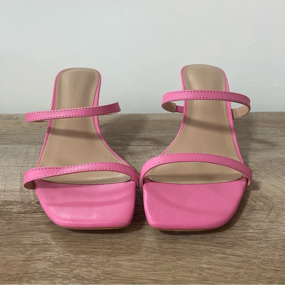 BCBGeneration Pink Heeled Sandals